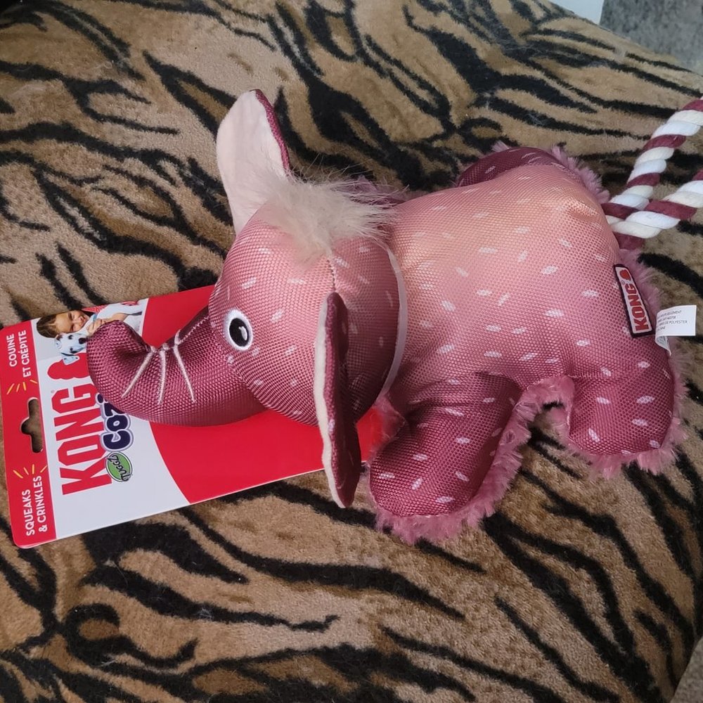 Kong Dog Toy Cozie Elephant Tugg med/large .. New! - Picture 2 of 4